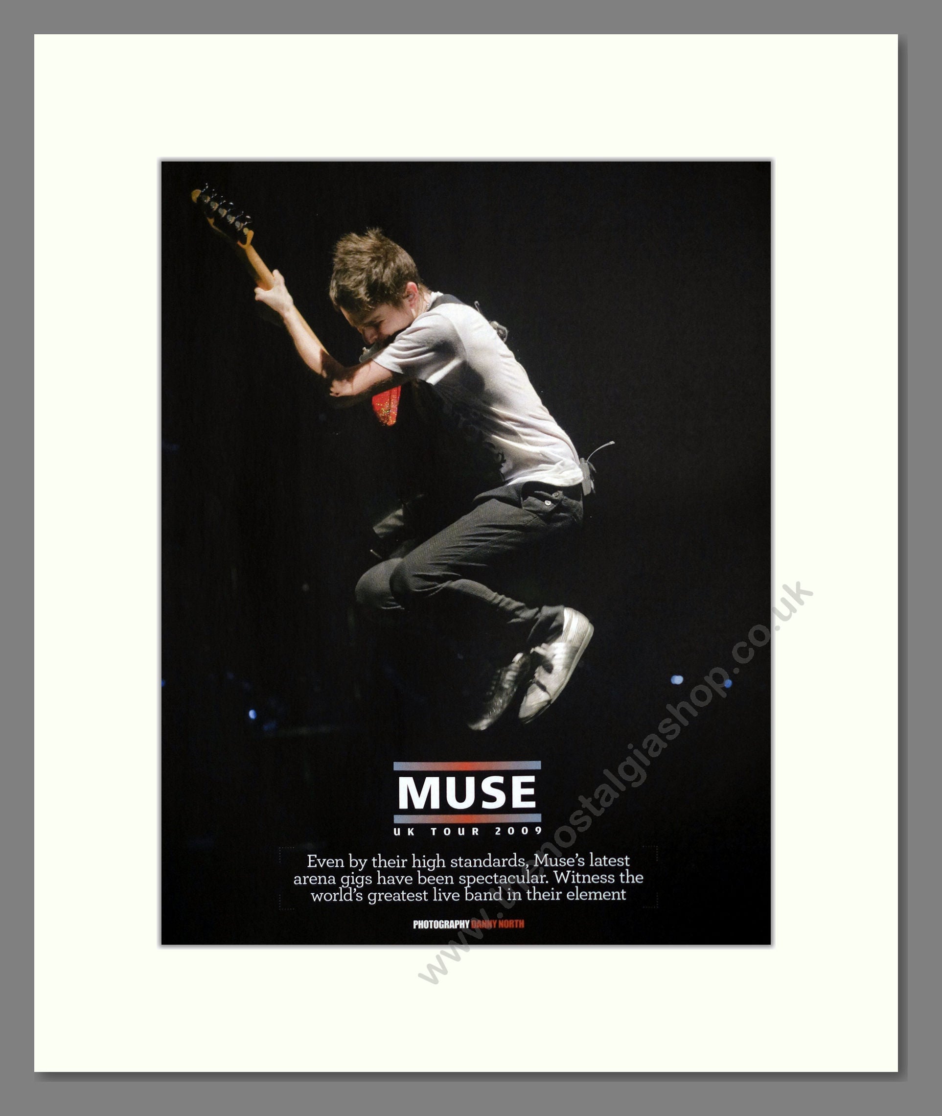 Muse - UK Tour. Vintage Advert 2009 (ref AD302029)