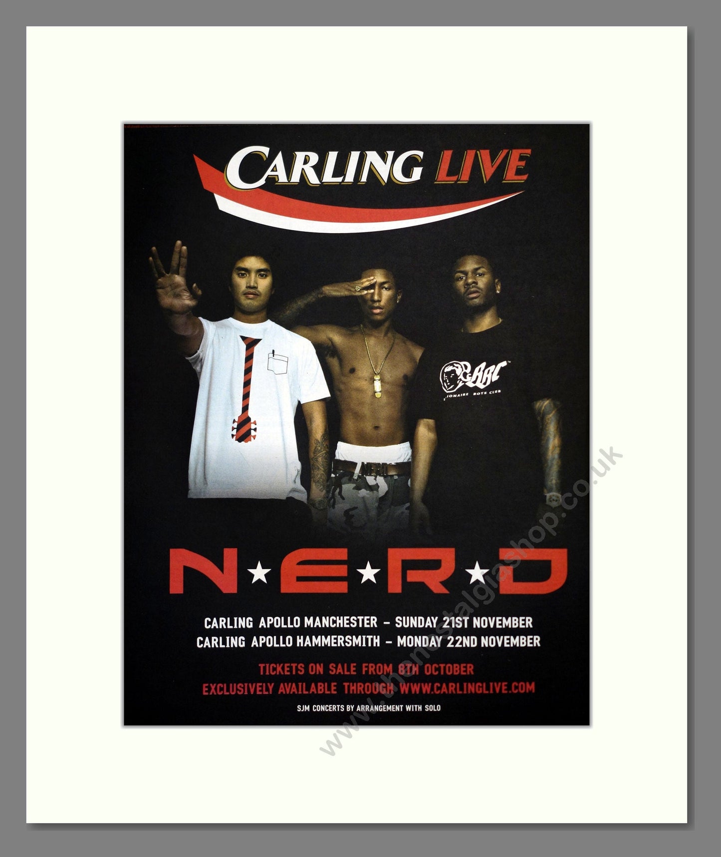 NERD - UK Tour. Vintage Advert 2004 (ref AD302049)