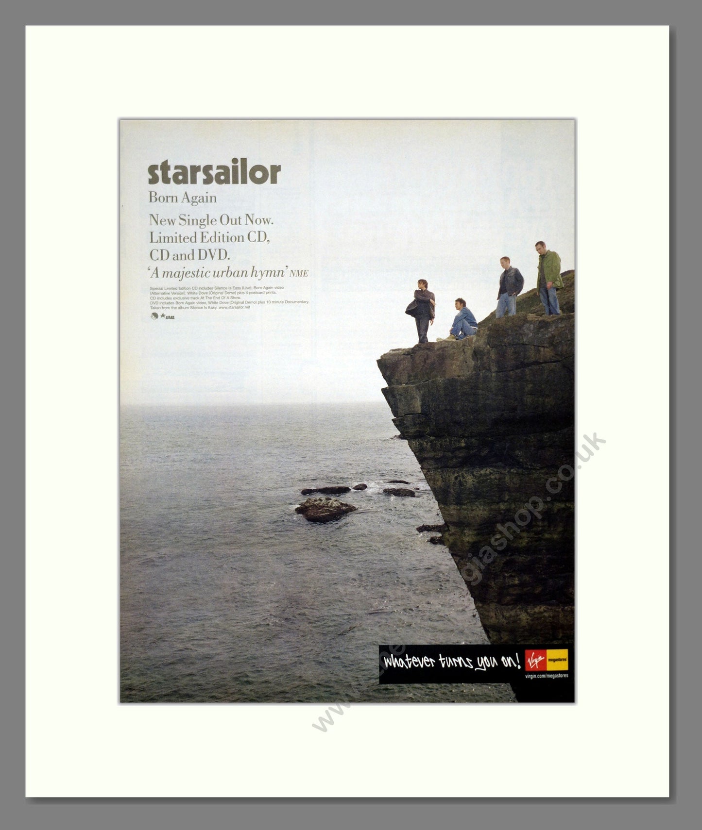 Starsailor - Born Again. Vintage Advert 2003 (ref AD302054)