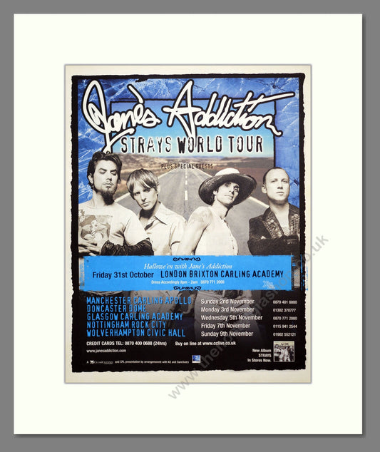 Jane's Addiction - UK Tour. Vintage Advert 2003 (ref AD302105)