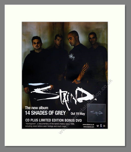 Staind - 14 Shades Of Grey. Vintage Advert 2003 (ref AD302113)