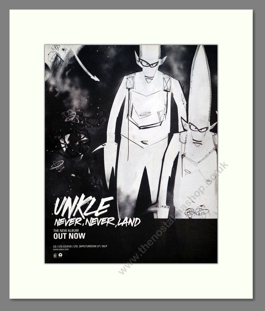 Unkle - Never Never Land. Vintage Advert 2003 (ref AD302128)