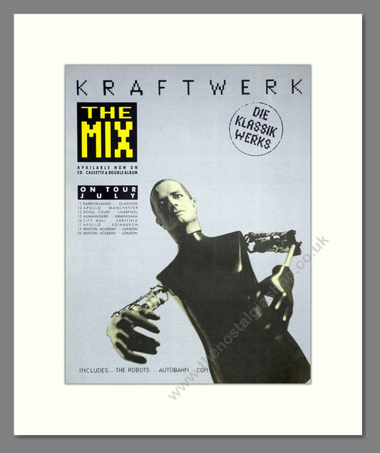 Kraftwerk - The Mix. Vintage Advert 1991 (ref AD302139)