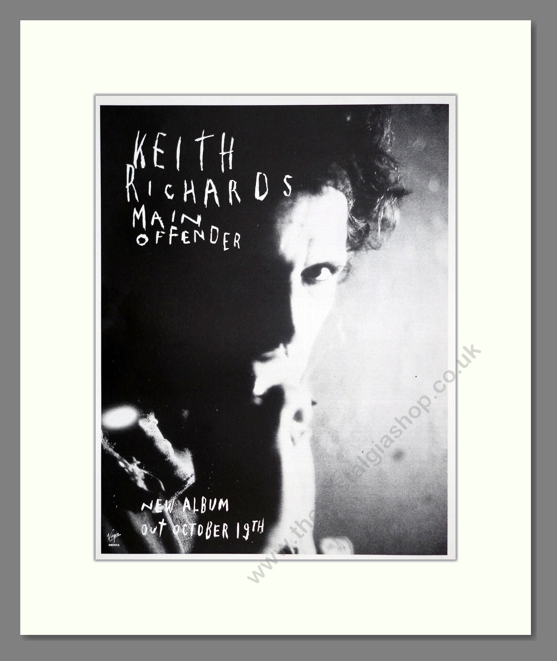 Keith Richards - Main Offender. Vintage Advert 1992 (ref AD302150)