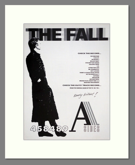 Fall (The) - Check The Record A Sides. Vintage Advert 1990 (ref AD302173)