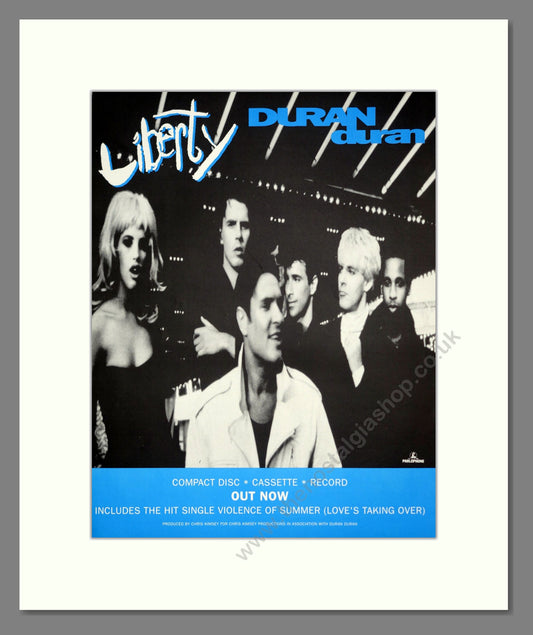 Duran Duran - Liberty. Vintage Advert 1990 (ref AD302177)