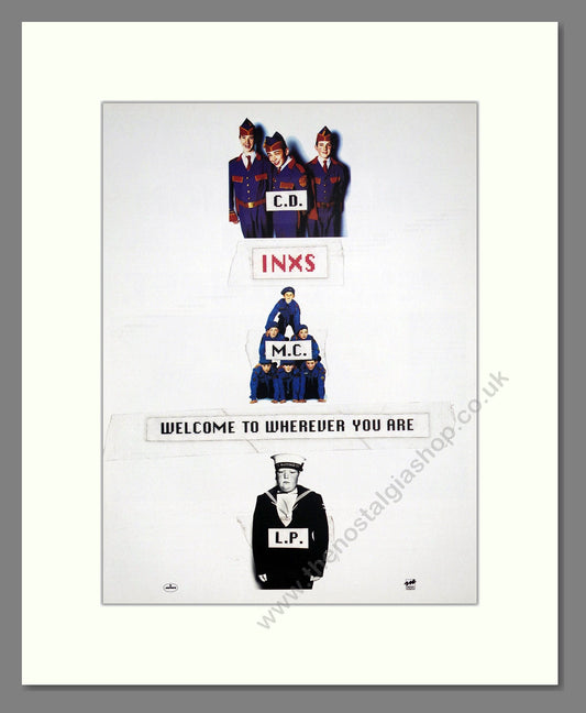 INXS - Welcome To Wherever You Are. Vintage Advert 1992 (ref AD302183)