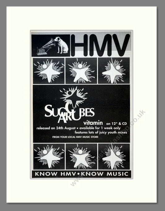 Sugarcubes - Vitamin. Vintage Advert 1992 (ref AD18502)