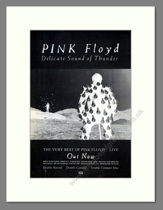 Pink Floyd - Delicate Sound Of Thunder. Vintage Advert 1988 (ref AD18562)