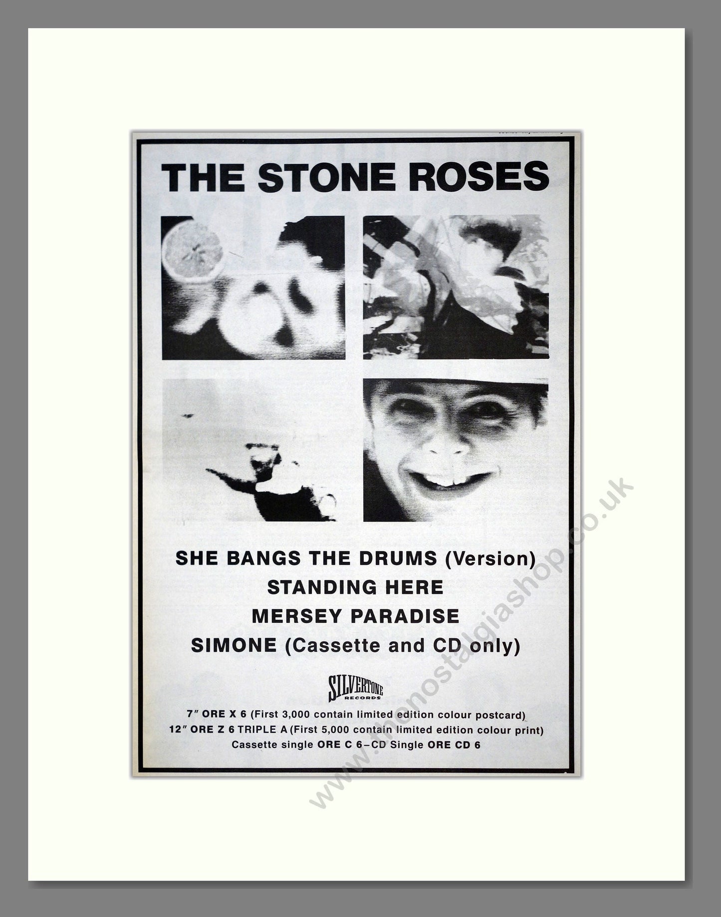 Stone Roses (The) - She Bangs The Drum. Vintage Advert 1989 (ref AD18570)