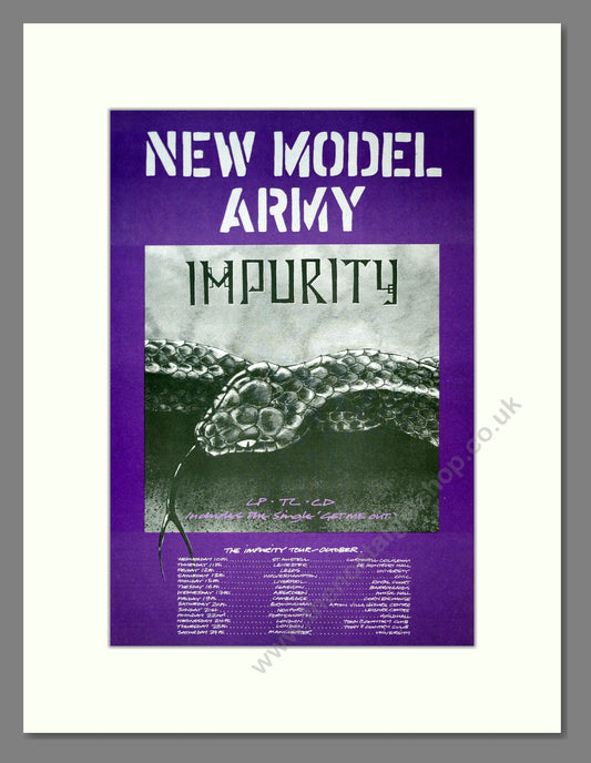 New Model Army - Impurity. Vintage Advert 1990 (ref AD18573)