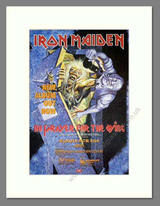 Iron Maiden - No Prayer For The Dying. Vintage Advert 1990 (ref AD18583)