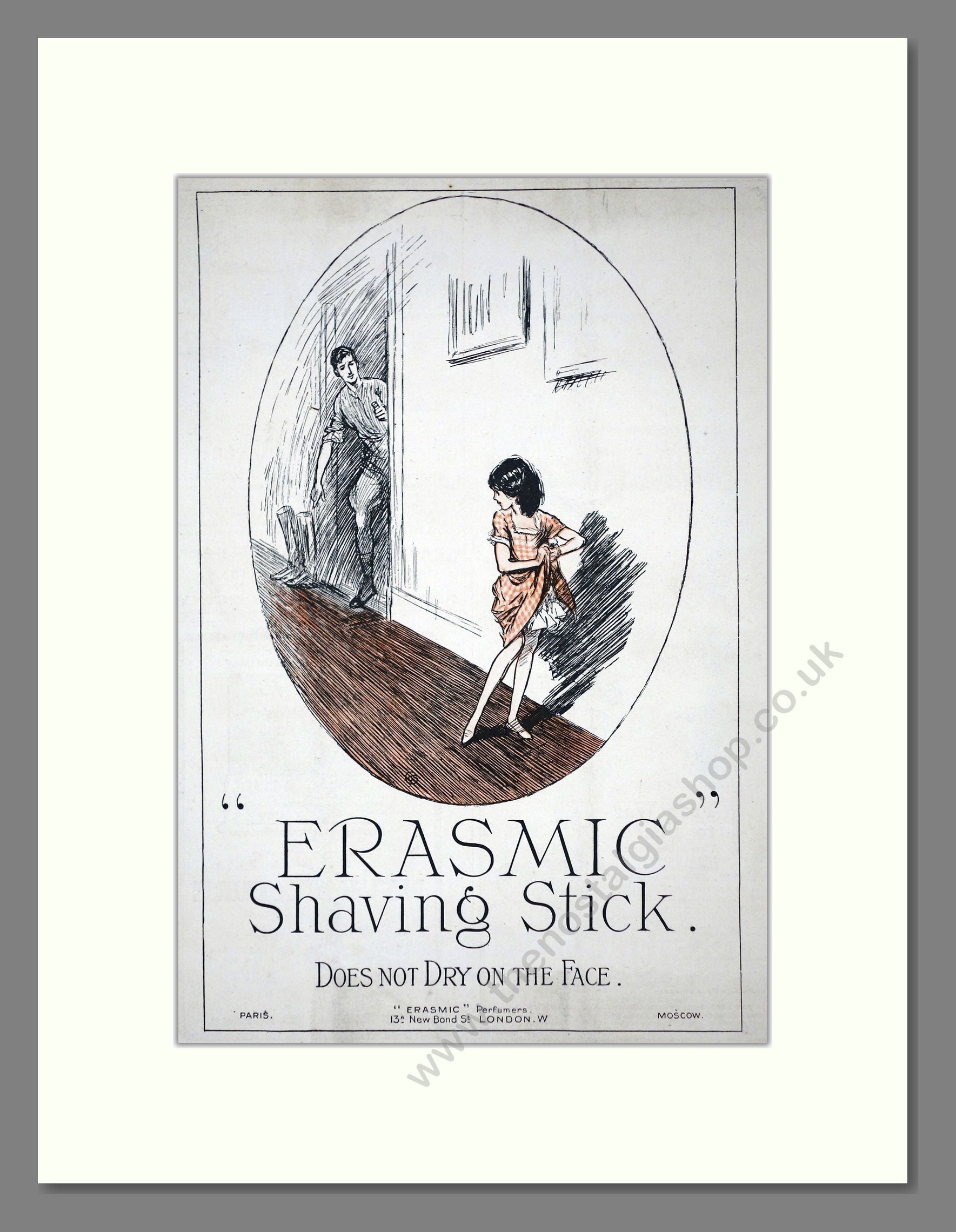 Erasmic - Shaving Stick. Vintage Advert 1919 (ref AD62170)