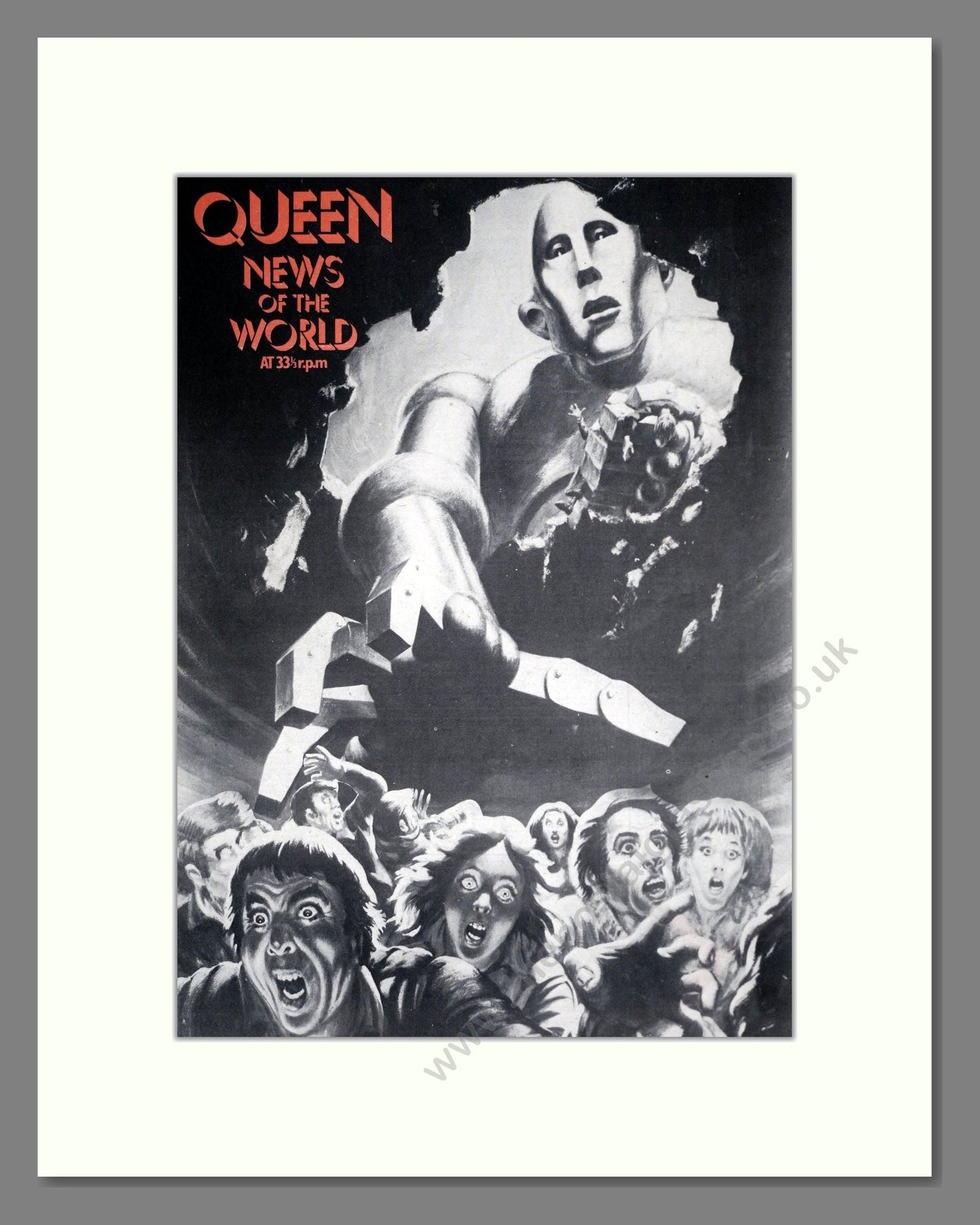 Queen - News Of The World. Vintage Advert 1977 (ref AD18587)