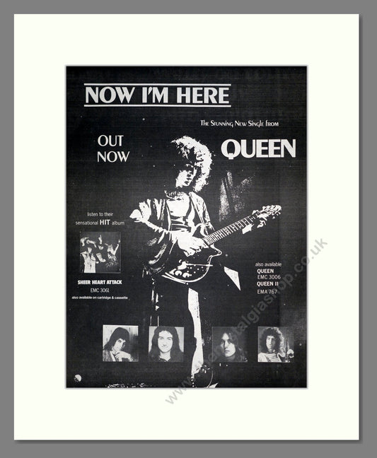 Queen - Now I'm Here. Vintage Advert 1975 (ref AD18591)