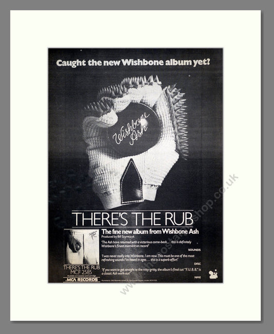 Wishbone Ash - There's The Rub. Vintage Advert 1975 (ref AD18646)