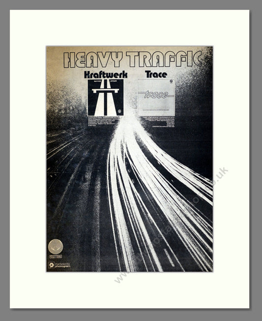 Kraftwerk / Trace - 2 Albums. Vintage Advert 1974 (ref AD18699)