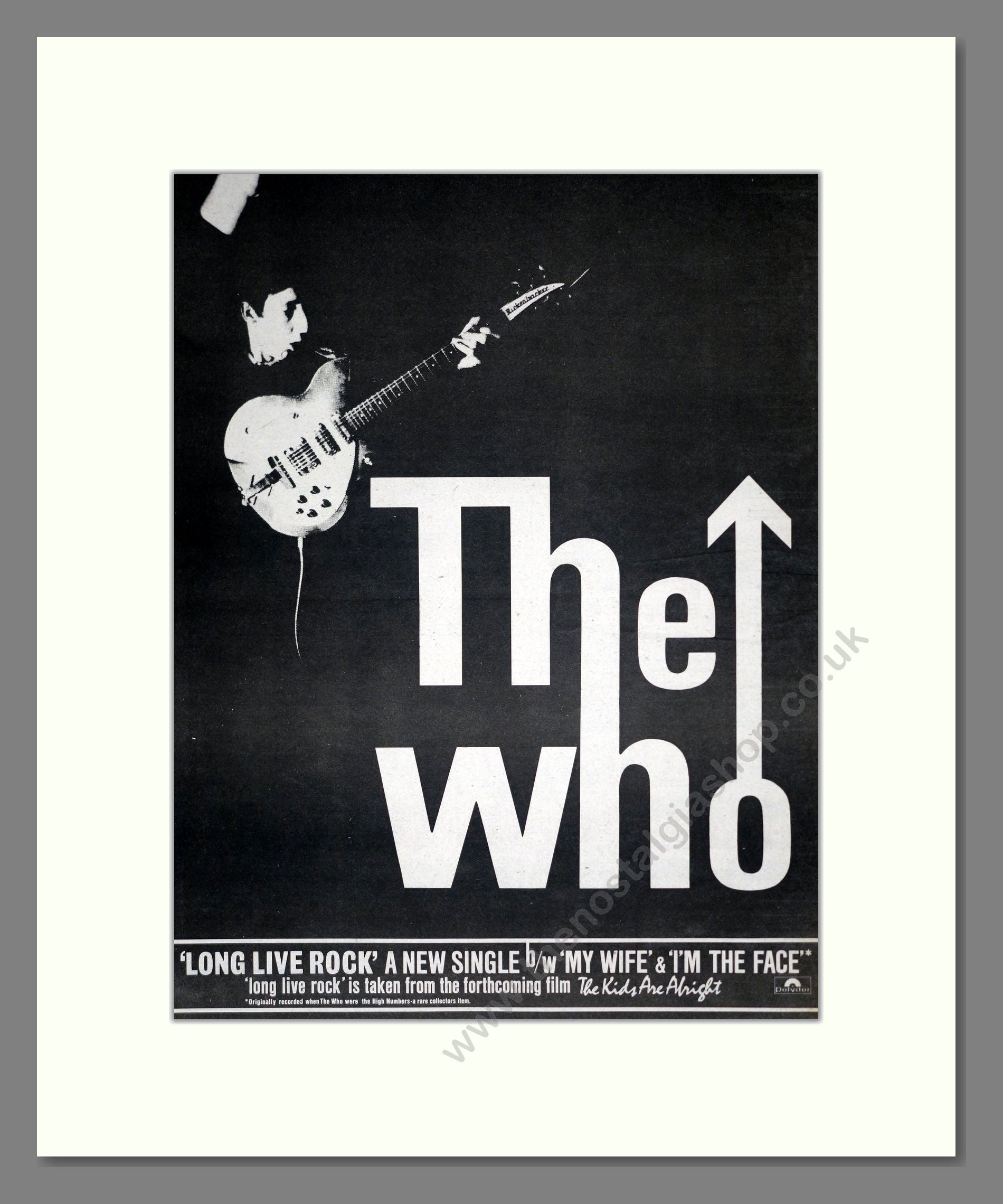 Who (The) - Long Live Rock. Vintage Advert 1979 (ref AD18741)