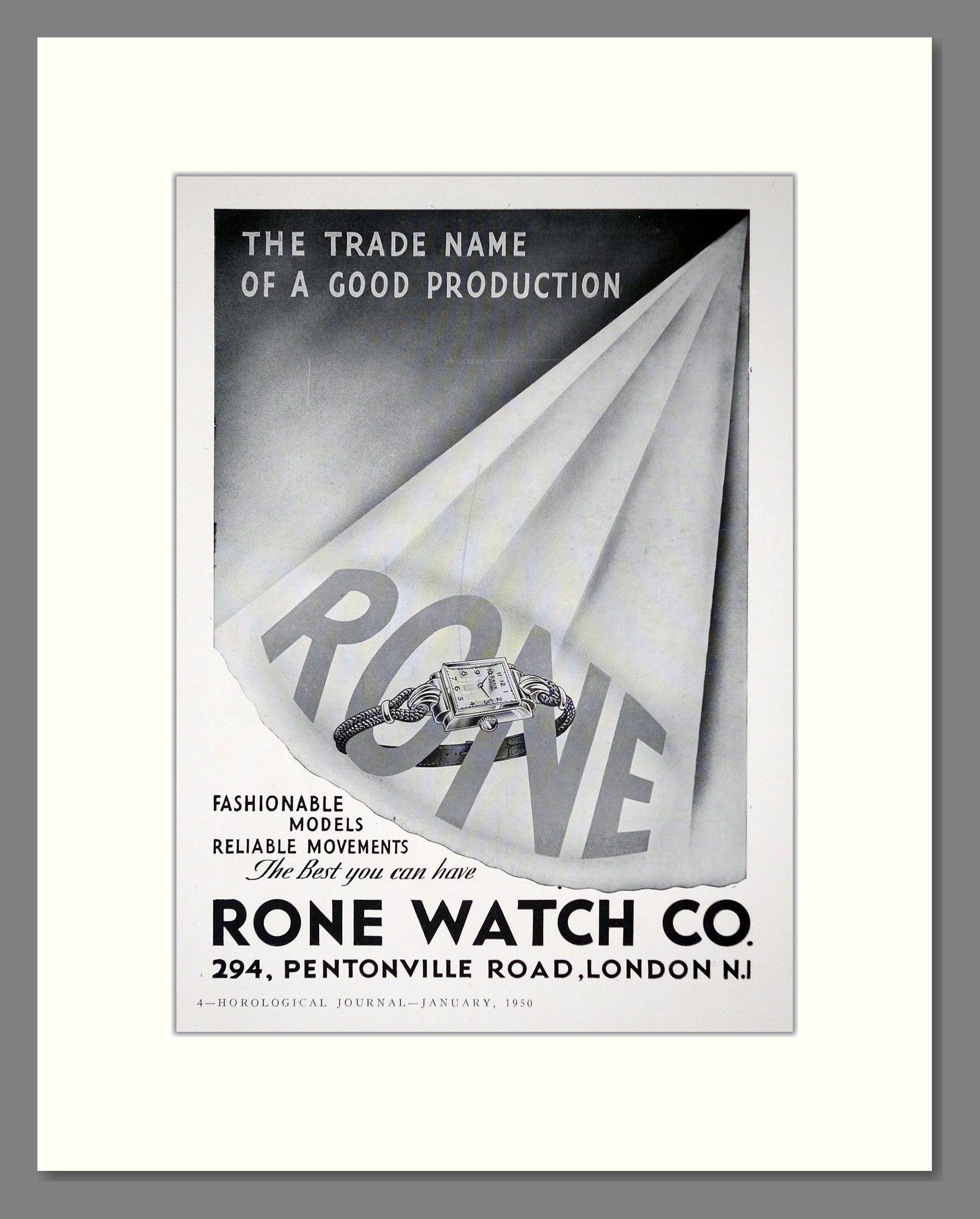 Rone - The Best You Can Have. Vintage Advert 1950 (ref AD62268)