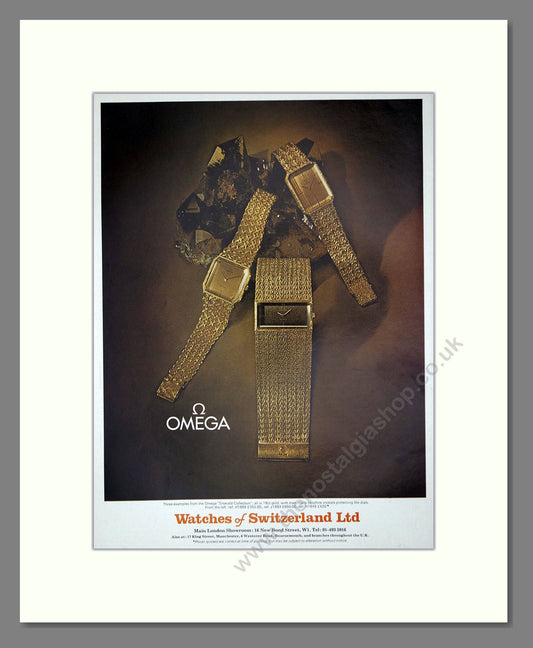 Omega - Emerald Collection. Vintage Advert 1973 (ref AD62280)