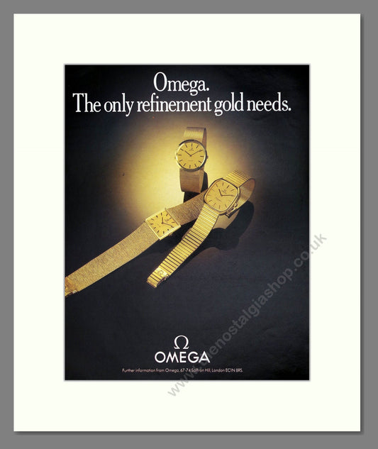 Omega - Gold Watches. Vintage Advert 1979 (ref AD62291)