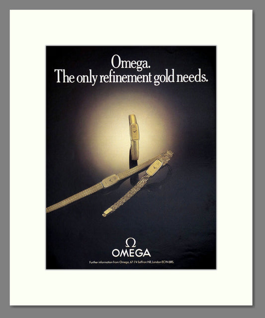 Omega - Gold Watches. Vintage Advert 1979 (ref AD62294)