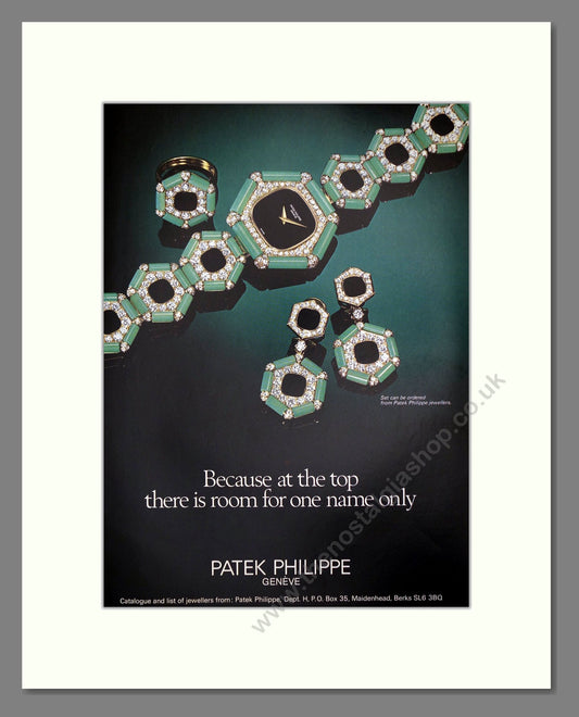 Patek Philippe - Watch And Jewelry Set. Vintage Advert 1977 (ref AD62330)