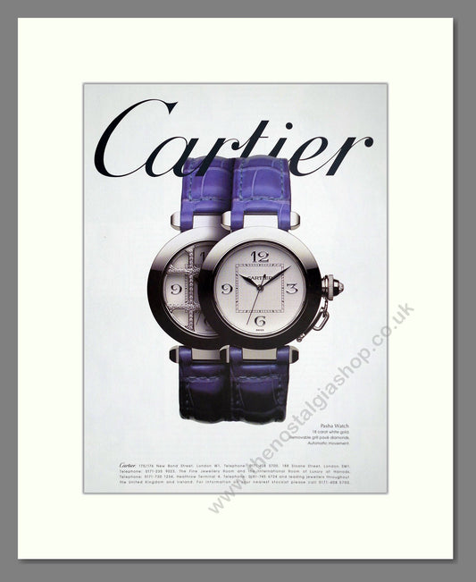 Cartier - Pasha. Vintage Advert 1999 (ref AD62374)