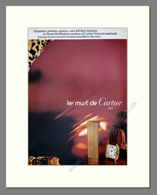 Cartier - Les Must De Cartier. Vintage Advert 1974 (ref AD62377)