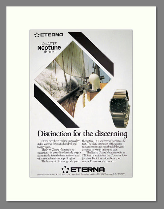 Eterna - Neptune Kontiki. Vintage Advert 1978 (ref AD62501)