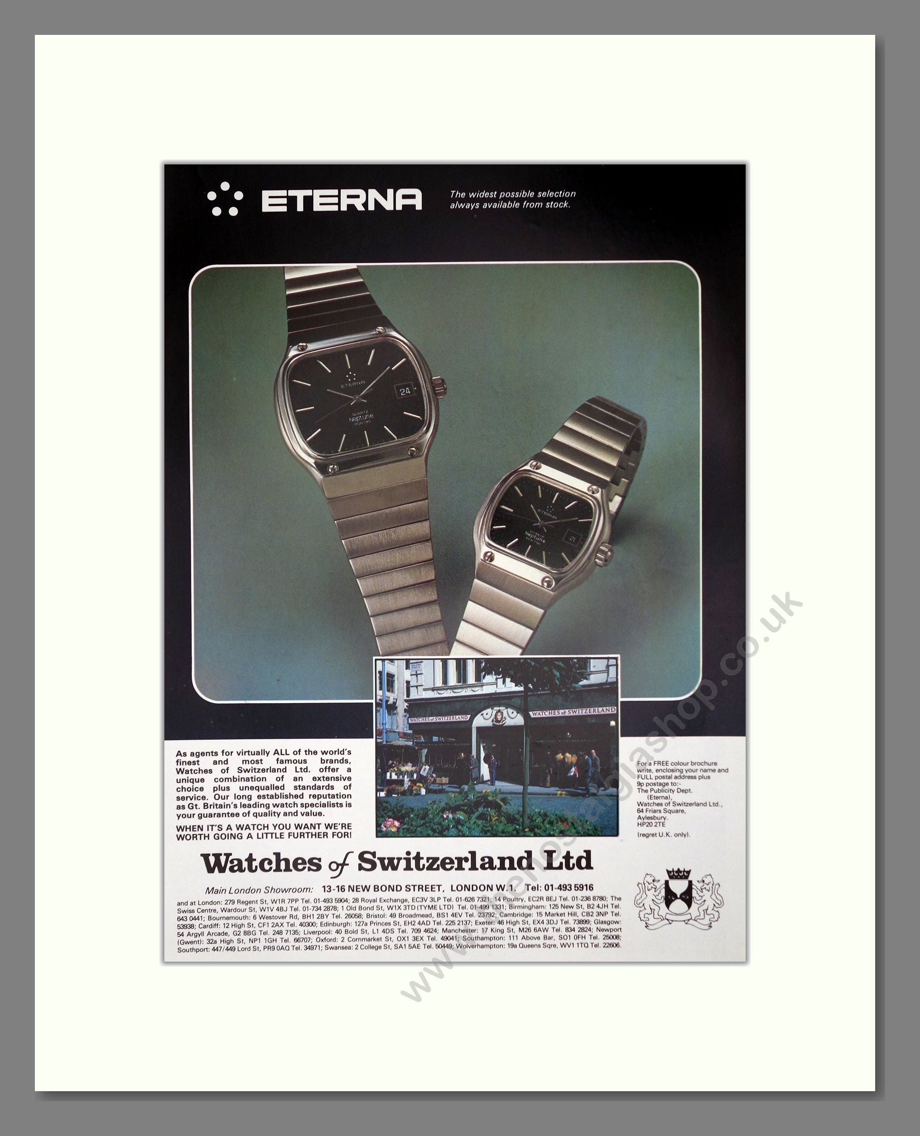 Eterna - Neptune Kontiki. Vintage Advert 1978 (ref AD62502)