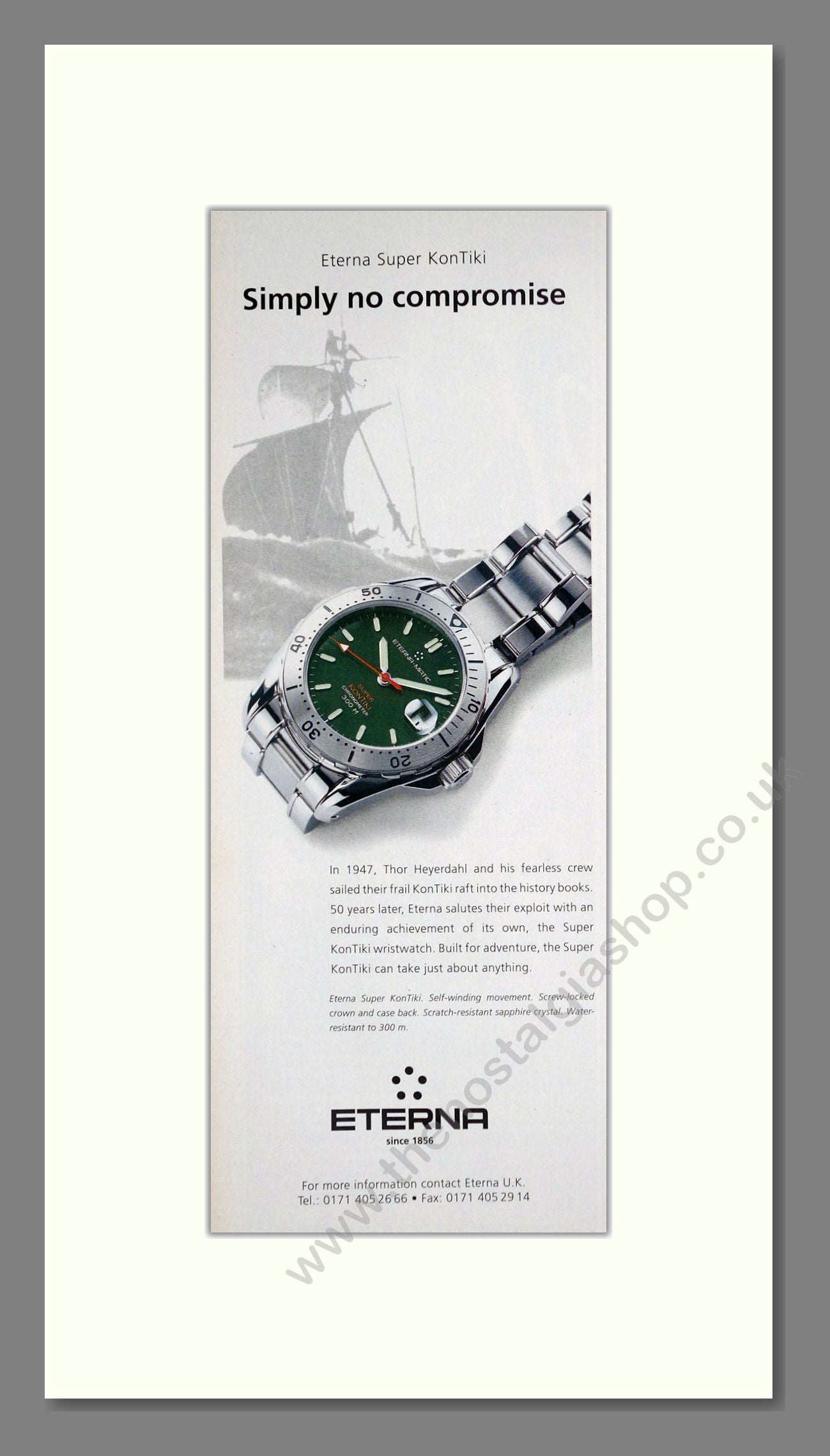 Eterna - Kontiki. Vintage Advert 1997 (ref AD62514)