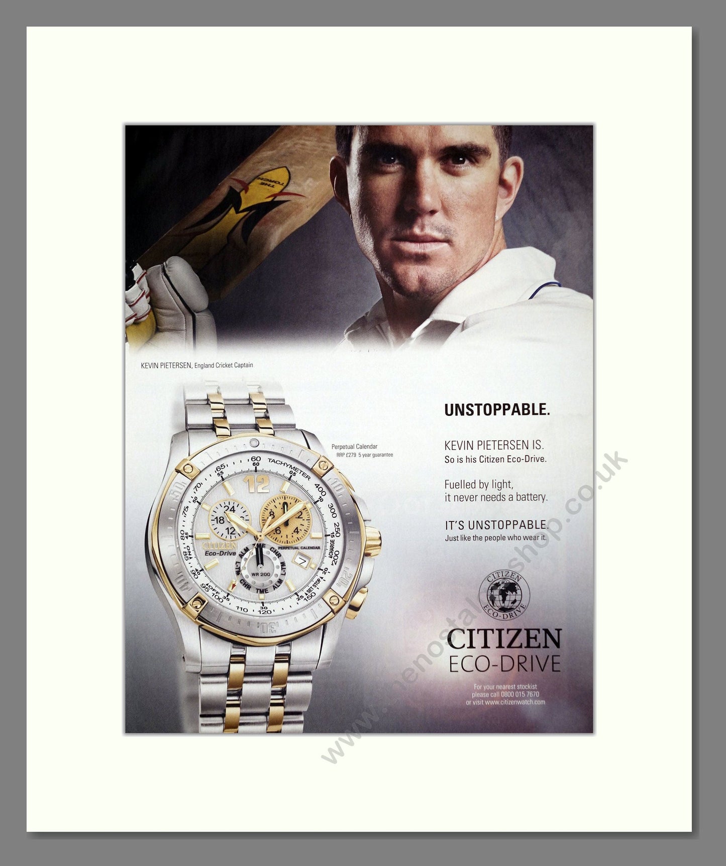 Citizen - Eco-Drive. Vintage Advert 2009 (ref AD62524)