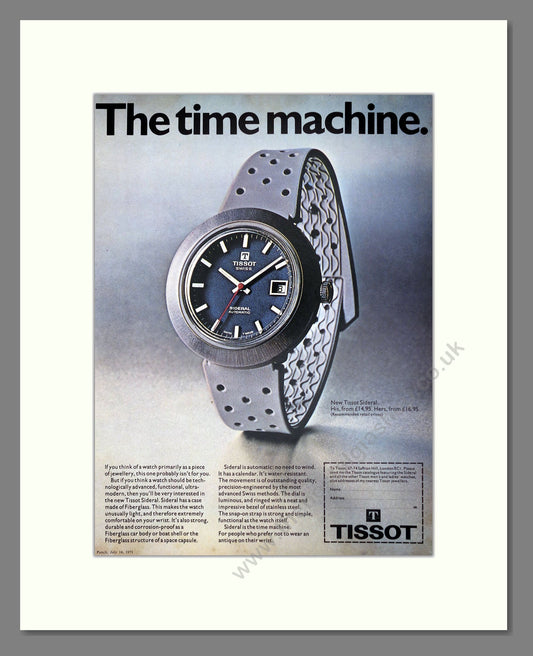 Tissot - Sideral. Vintage Advert 1971 (ref AD62548)