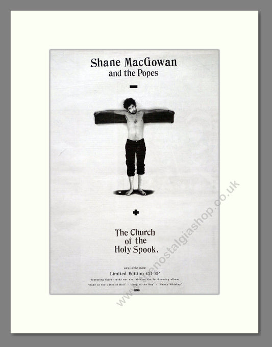 Shane McGowen And The Popes - The Church Of The Holy Spook. Vintage Advert 1994 (ref AD18749)