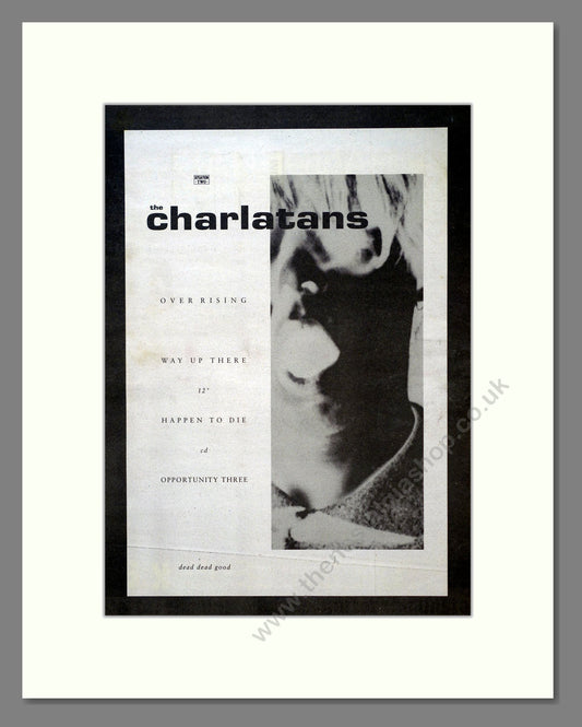 Charlatans (The) - Over Rising. Vintage Advert 1991 (ref AD18752)