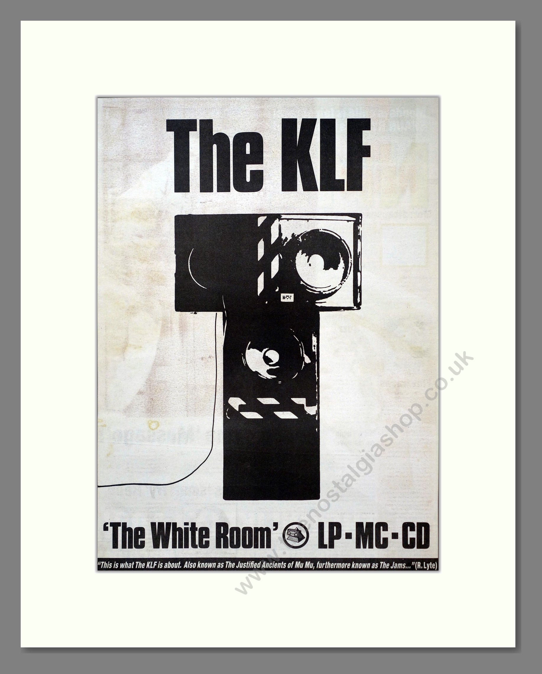 KLF (The) - The White Room. Vintage Advert 1991 (ref AD18755)