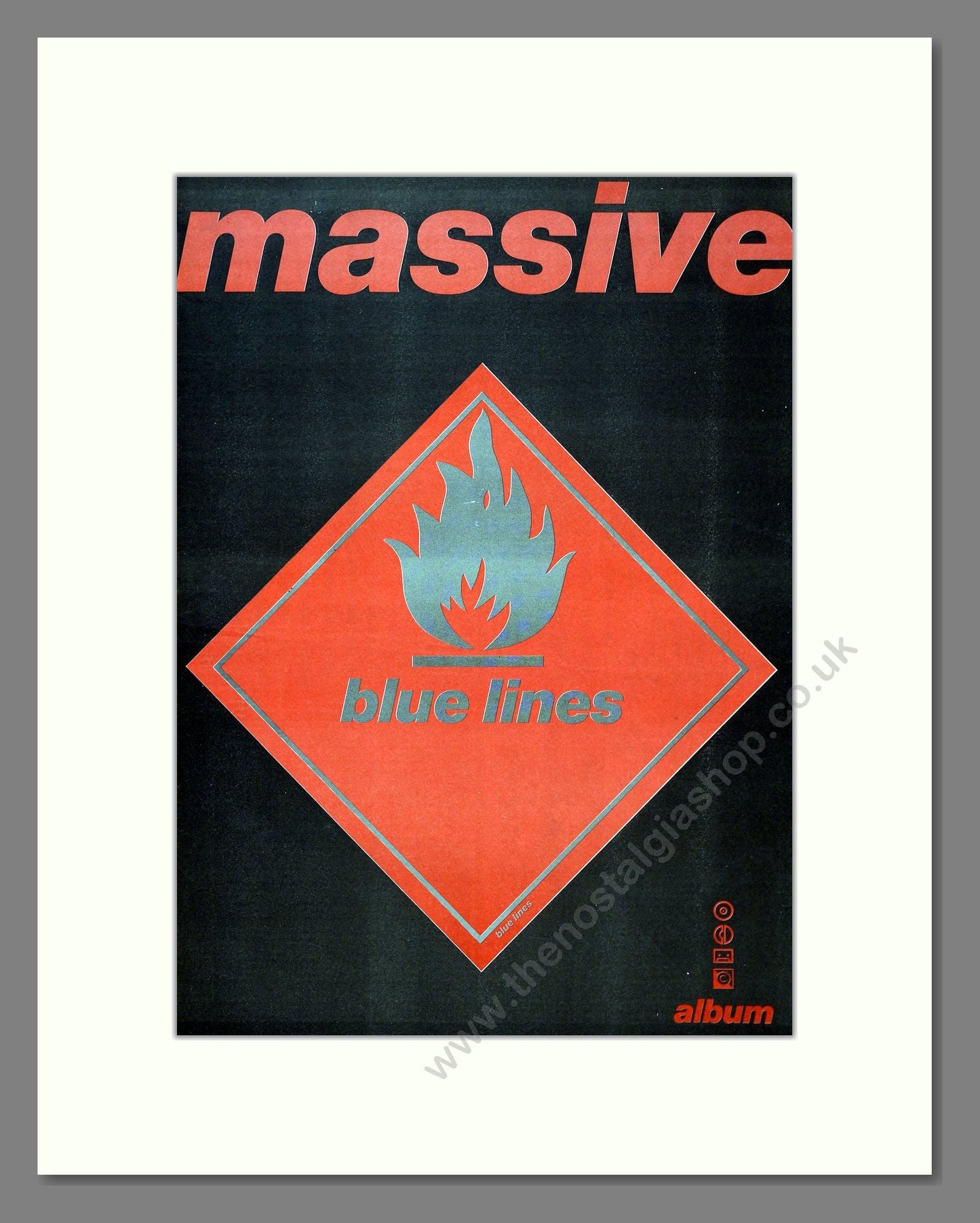 Massive Attack - Blue Lines. Vintage Advert 1991 (ref AD18759)