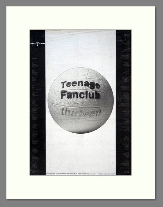 Teenage Fanclub - Thirteen. Vintage Advert 1993 (ref AD18785)