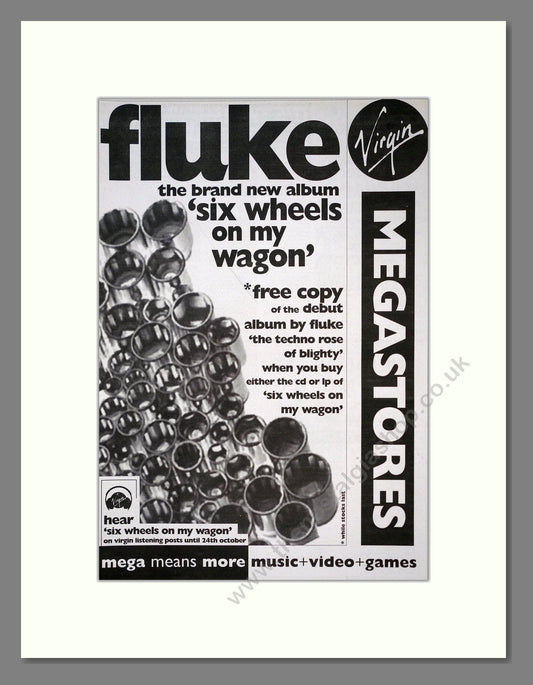 Fluke - Six Wheels On My Wagon. Vintage Advert 1993 (ref AD18787)