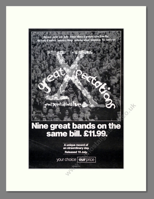 Various Artists - Great Xpectations Live. Vintage Advert 1993 (ref AD18799)