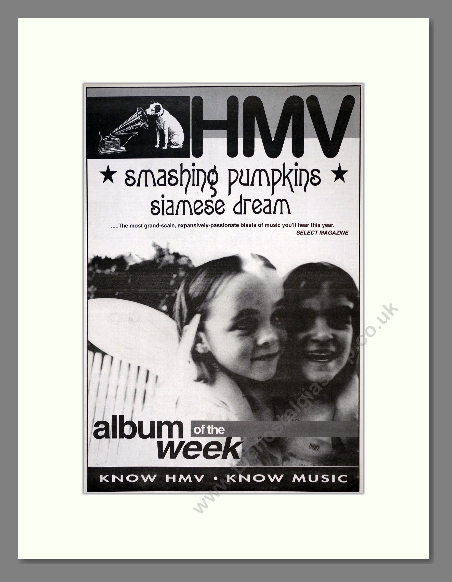 Smashing Pumpkins - Siamese Dream. Vintage Advert 1993 (ref AD18800)