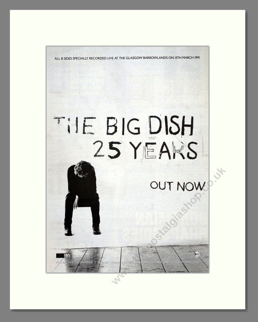 Big Dish (The) - 25 Years Glagow Barrowlands. Vintage Advert 1991 (ref AD18812)