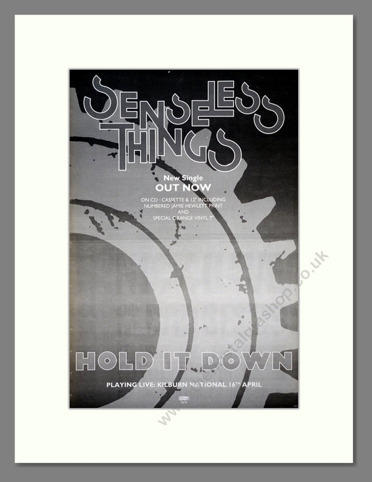 Senseless Things - Hold It Down. Vintage Advert 1992 (ref AD18834)