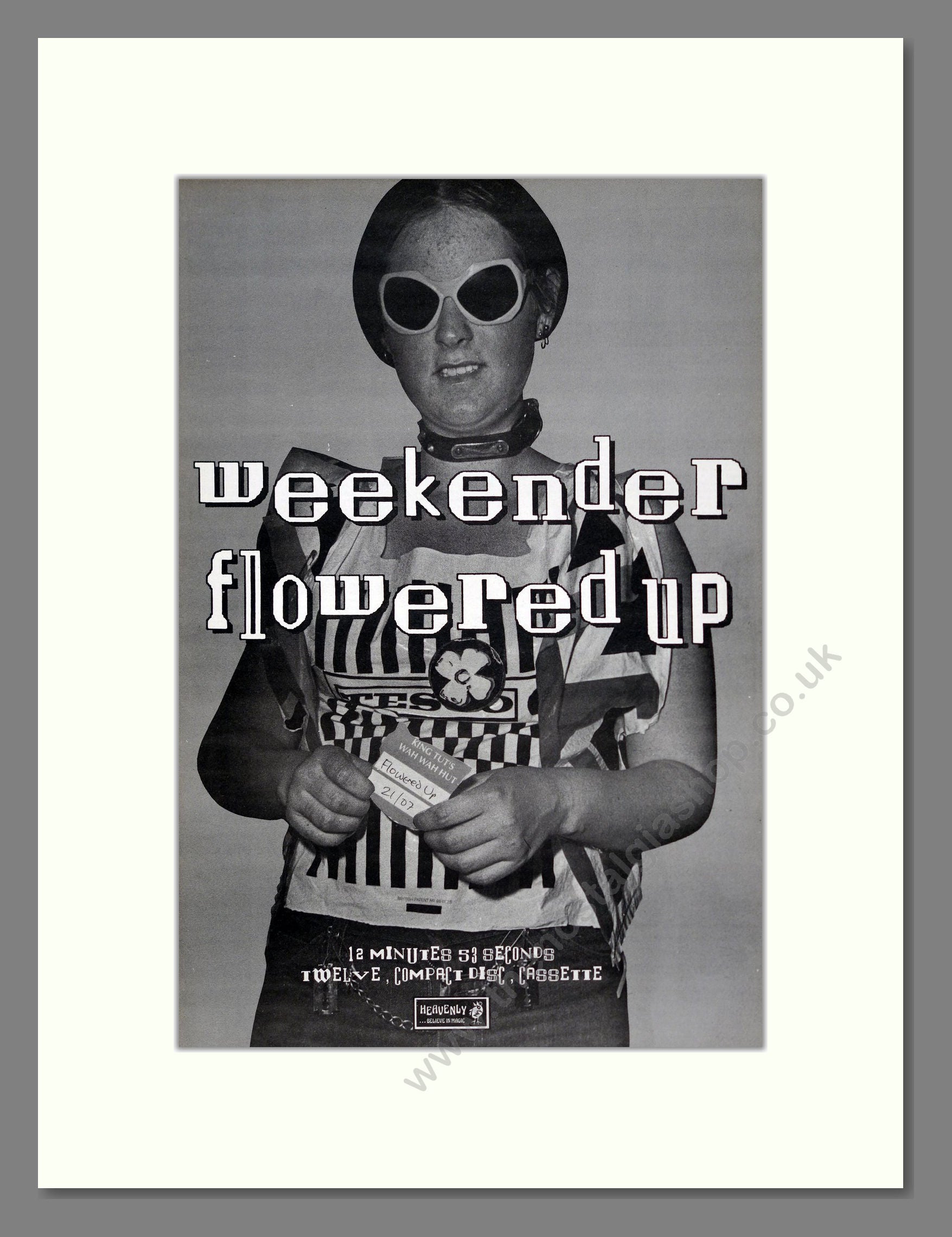 Weekender - Flowered Up. Vintage Advert 1992 (ref AD18838)