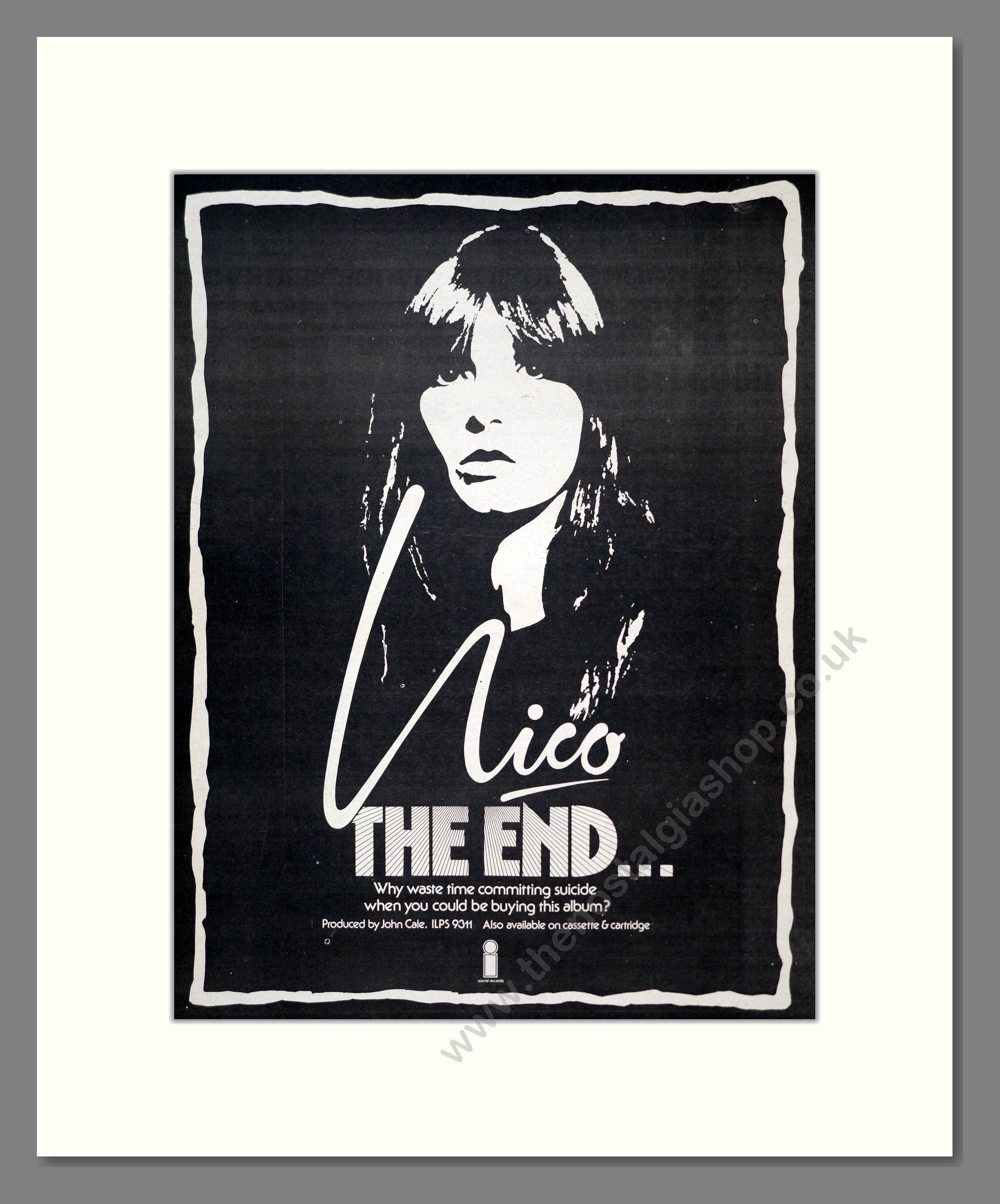 Nico - The End…. Vintage Advert 1974 (ref AD18856)