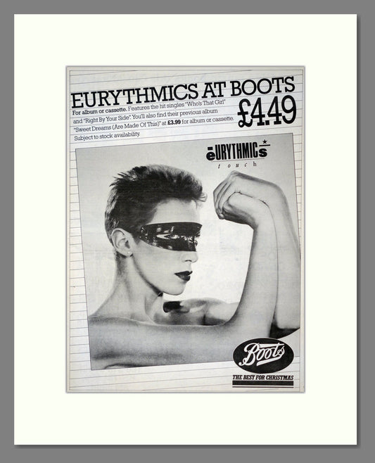 Eurythmics - Touch. Vintage Advert 1983 (ref AD18859)