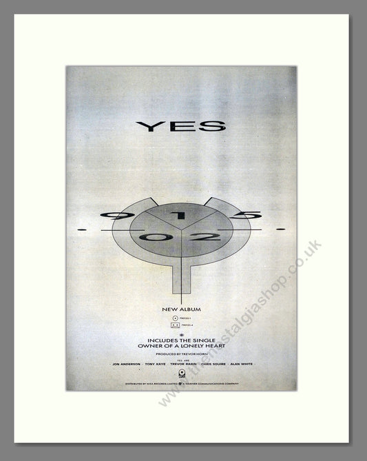 Yes - 90152. Vintage Advert 1983 (ref AD18860)