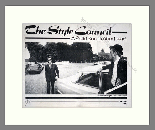 Style Council (The) - A Solid Bond On Your Heart. Vintage Advert 1983 (ref AD18865)