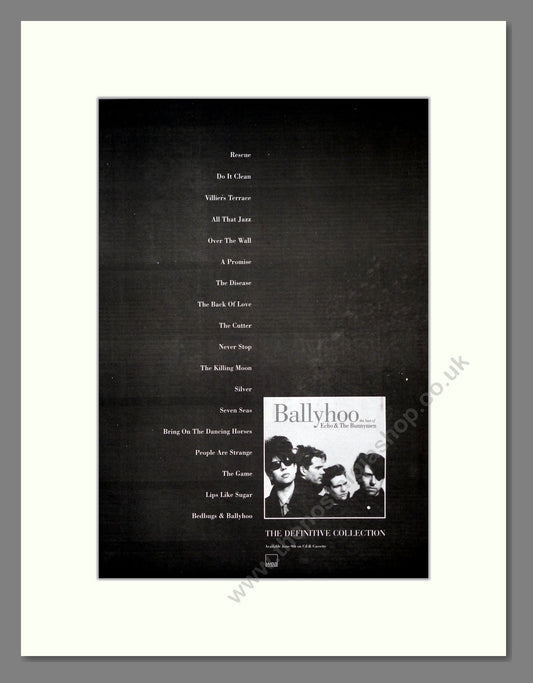 Echo And The Bunnymen - Ballyhoo. Vintage Advert 1997 (ref AD18873)